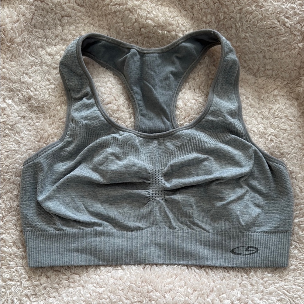 Champion Gray Racerback Sports Bra